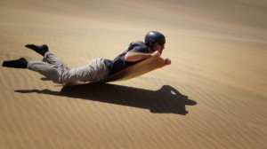 Lay down slide