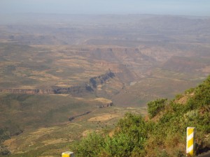 La gola del Nilo sulla strada Addis Ababa Bahar Dar